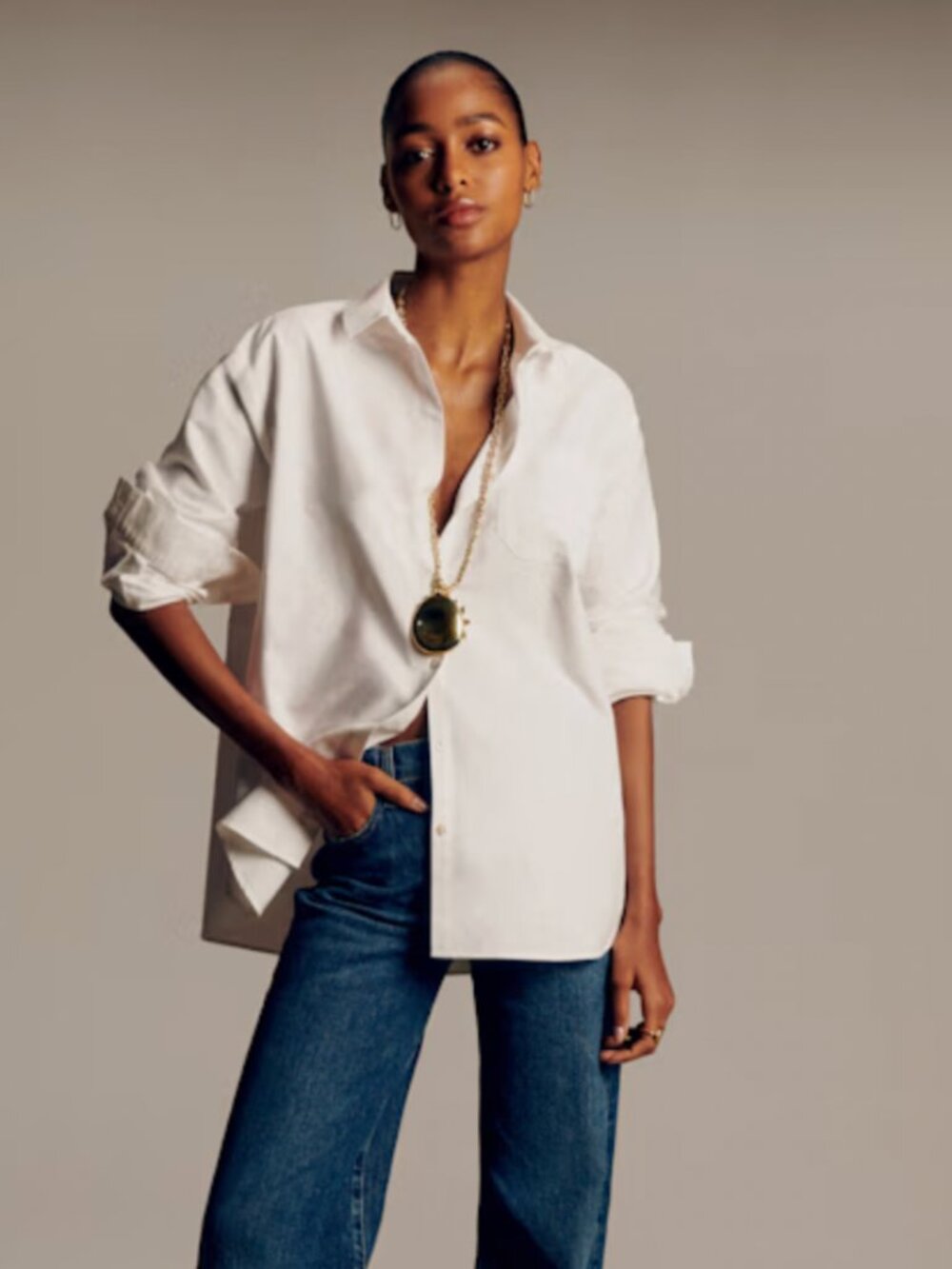 Sezane Max Shirt Casual White - Size 4